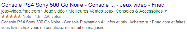 Rich snippet Microdata Prix et Avis