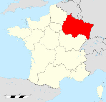 Carte de France - Grand-Est