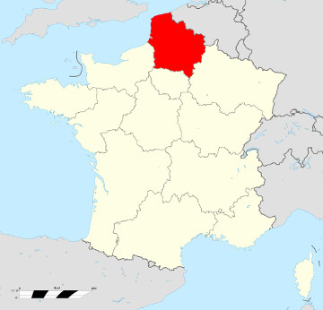 Carte de France - Hauts de France