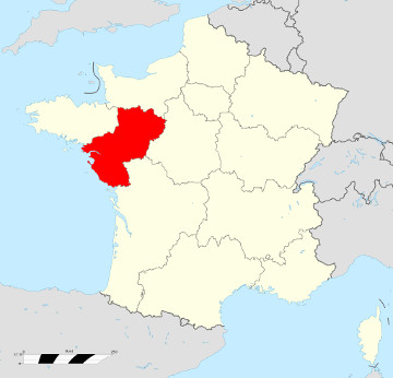 Carte de France - Pays de la Loire